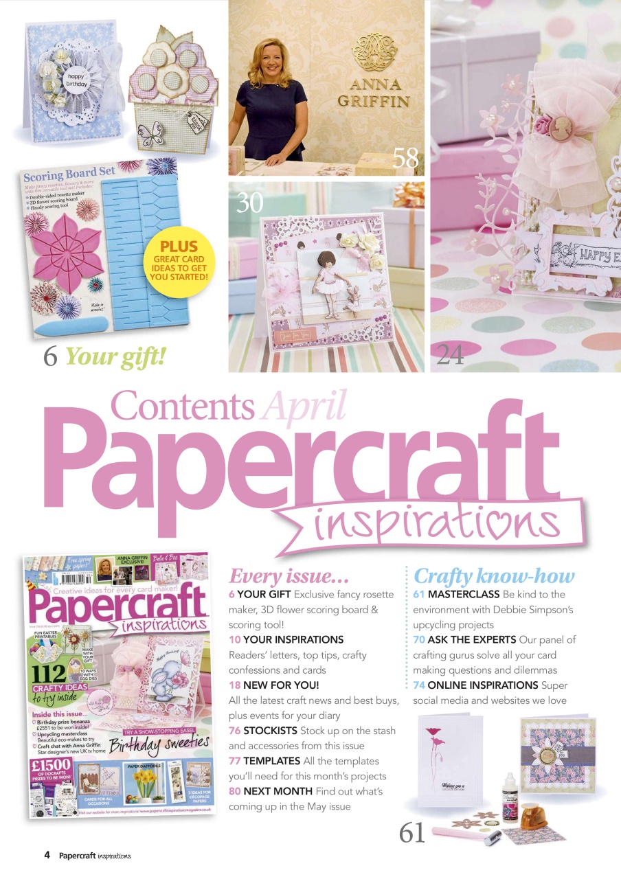 Papercraft Inspirations Magazine April Back Issue