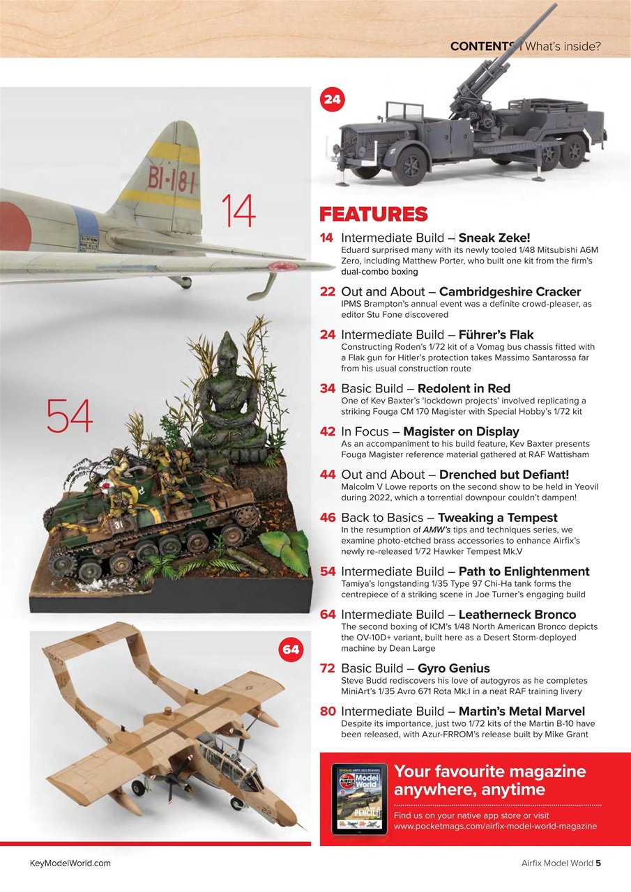 Airfix Model World Magazine March Back Issue