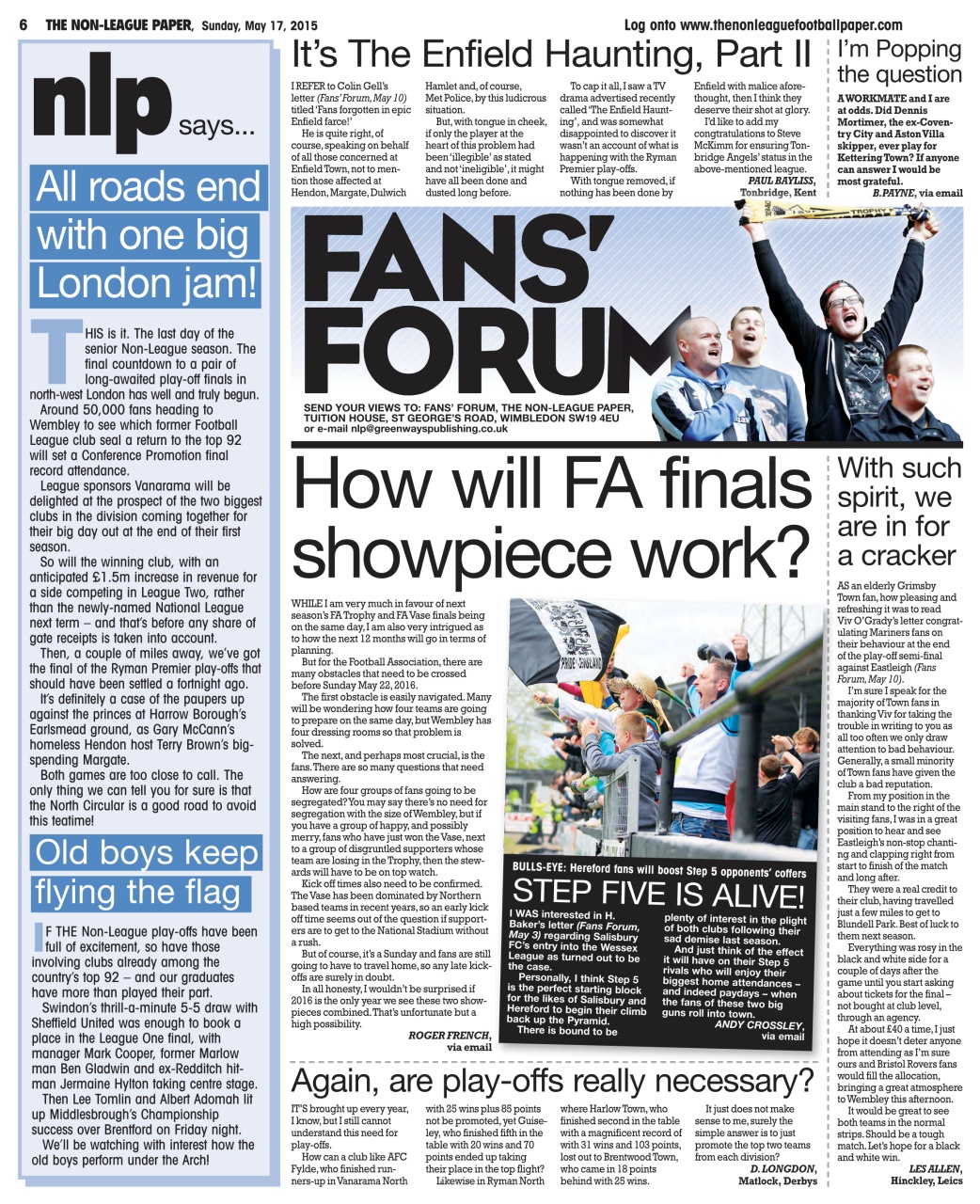 The Non-League Football Paper Preview Pages