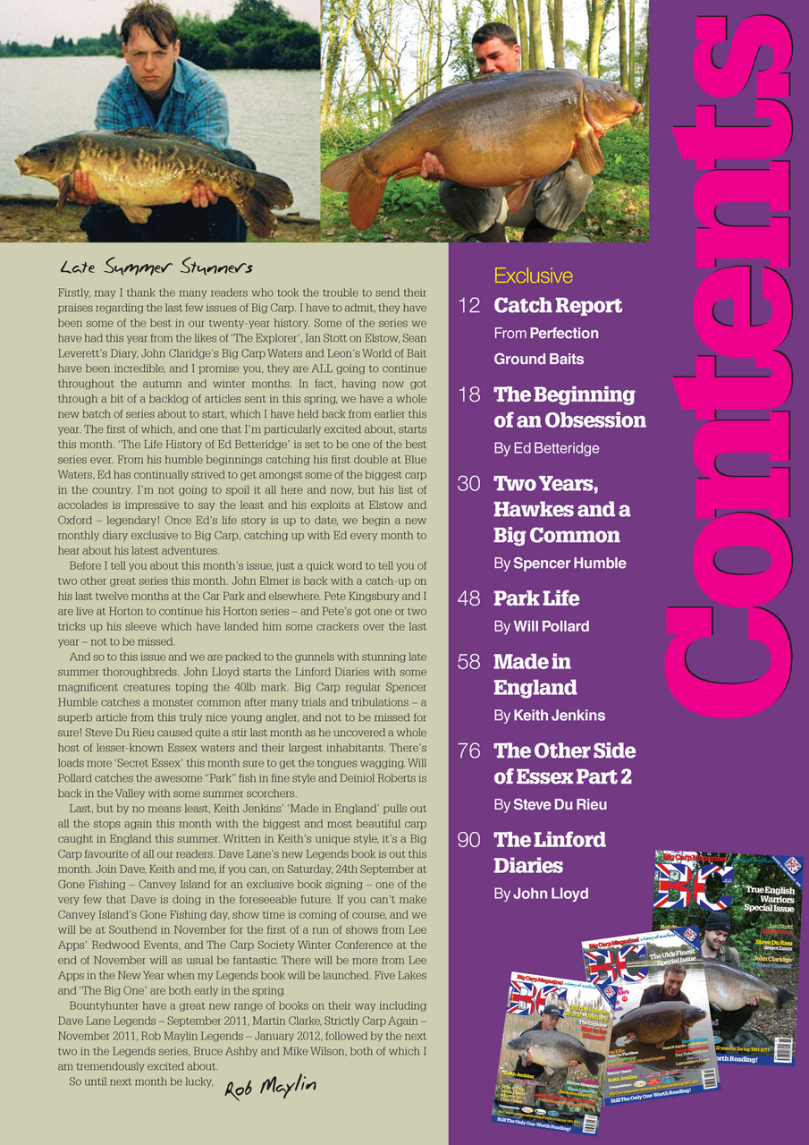 Big Carp Magazine Preview Pages