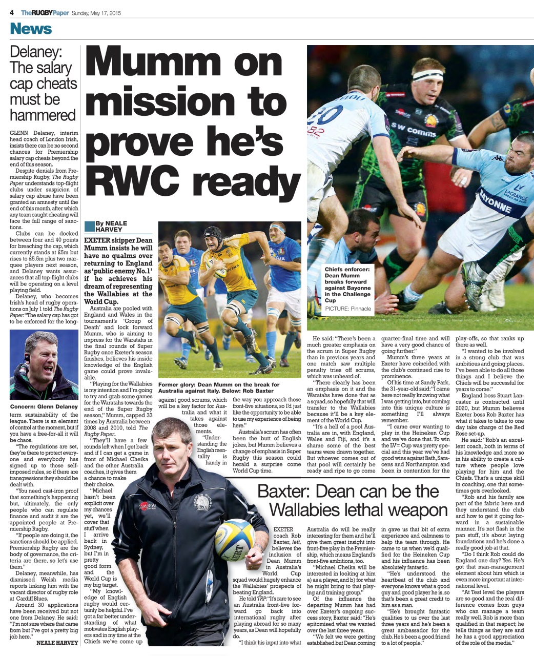 The Rugby Paper Preview Pages