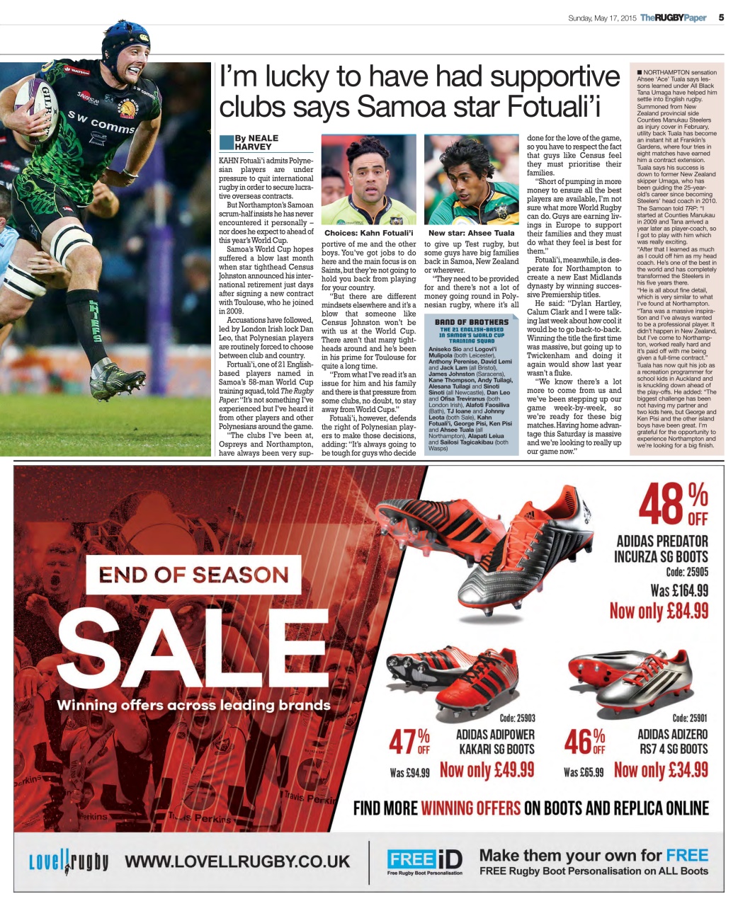 The Rugby Paper Preview Pages