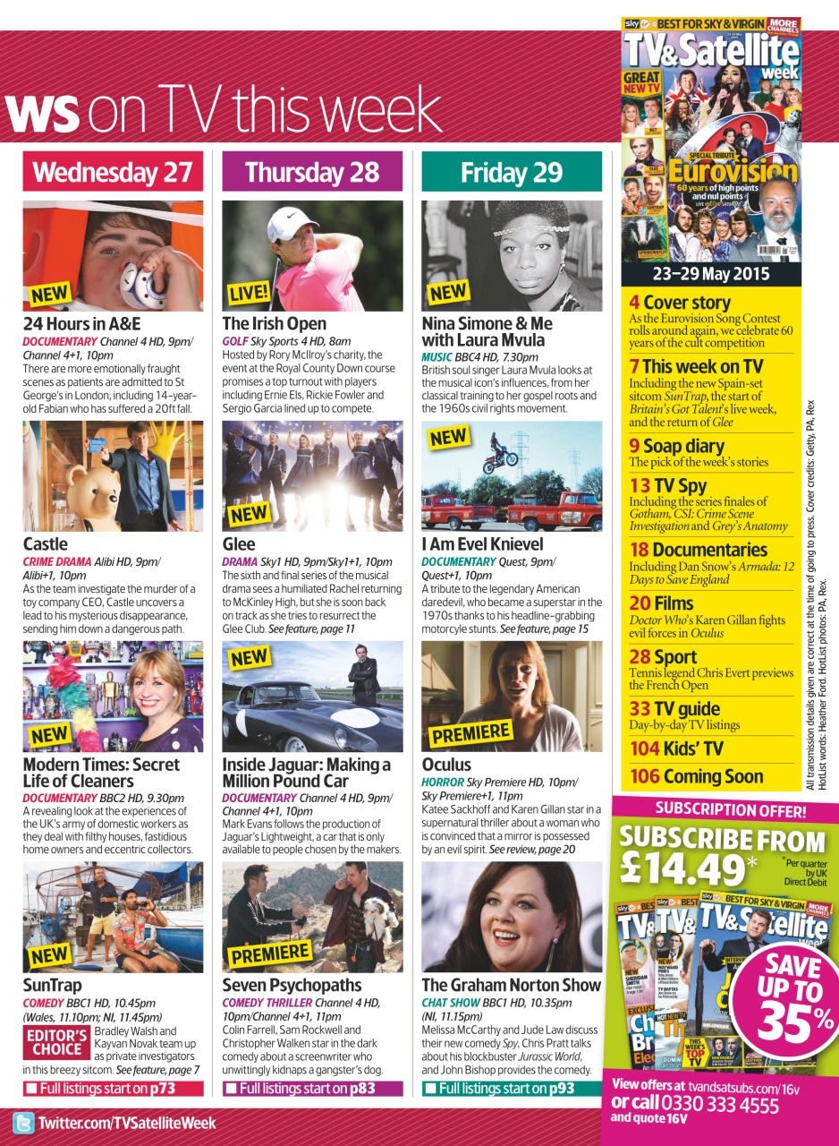 TV & Satellite Week Preview Pages
