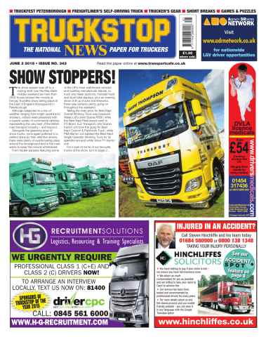 Truckstop News issue No.343 Show Stoppers