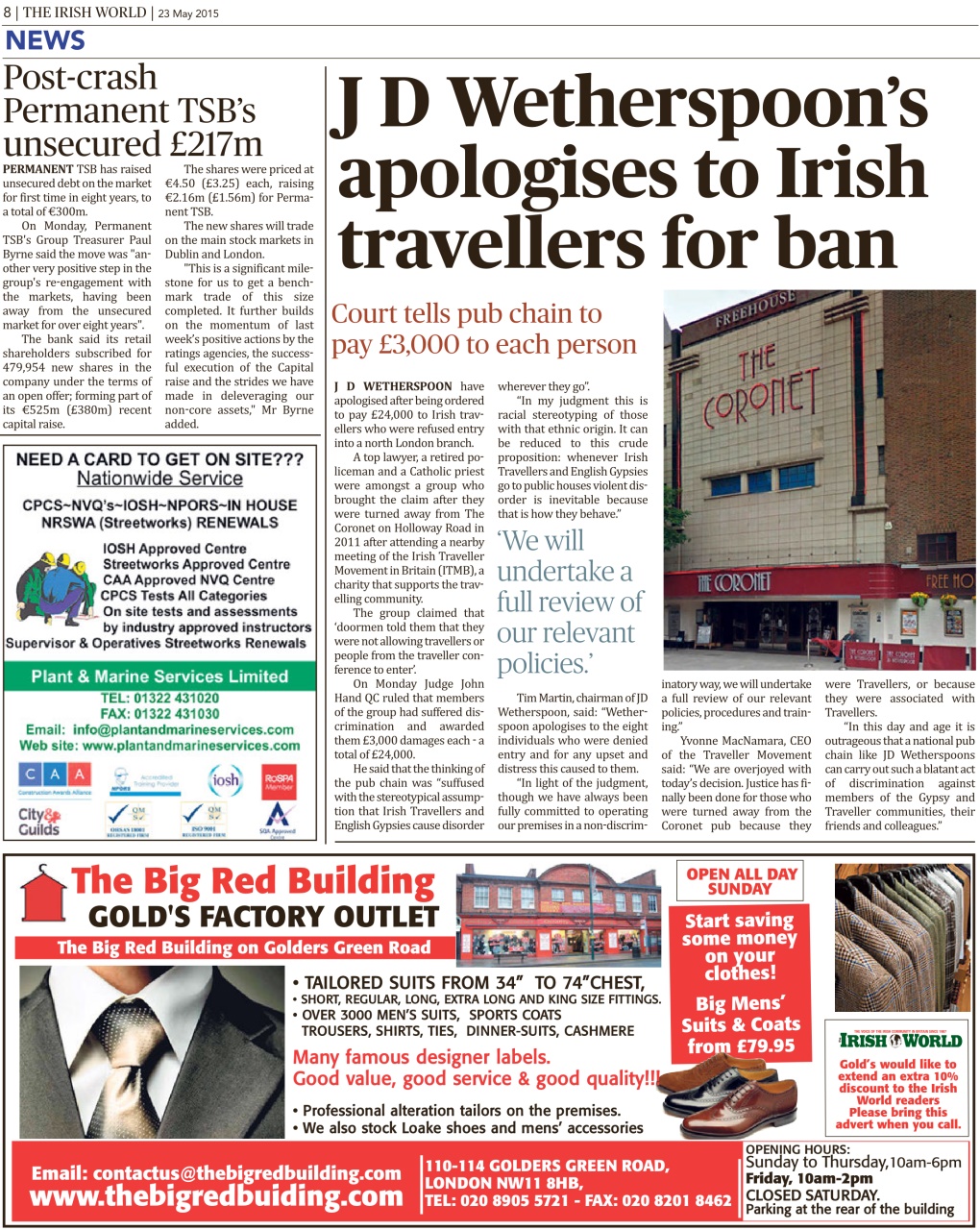 Irish World Preview Pages