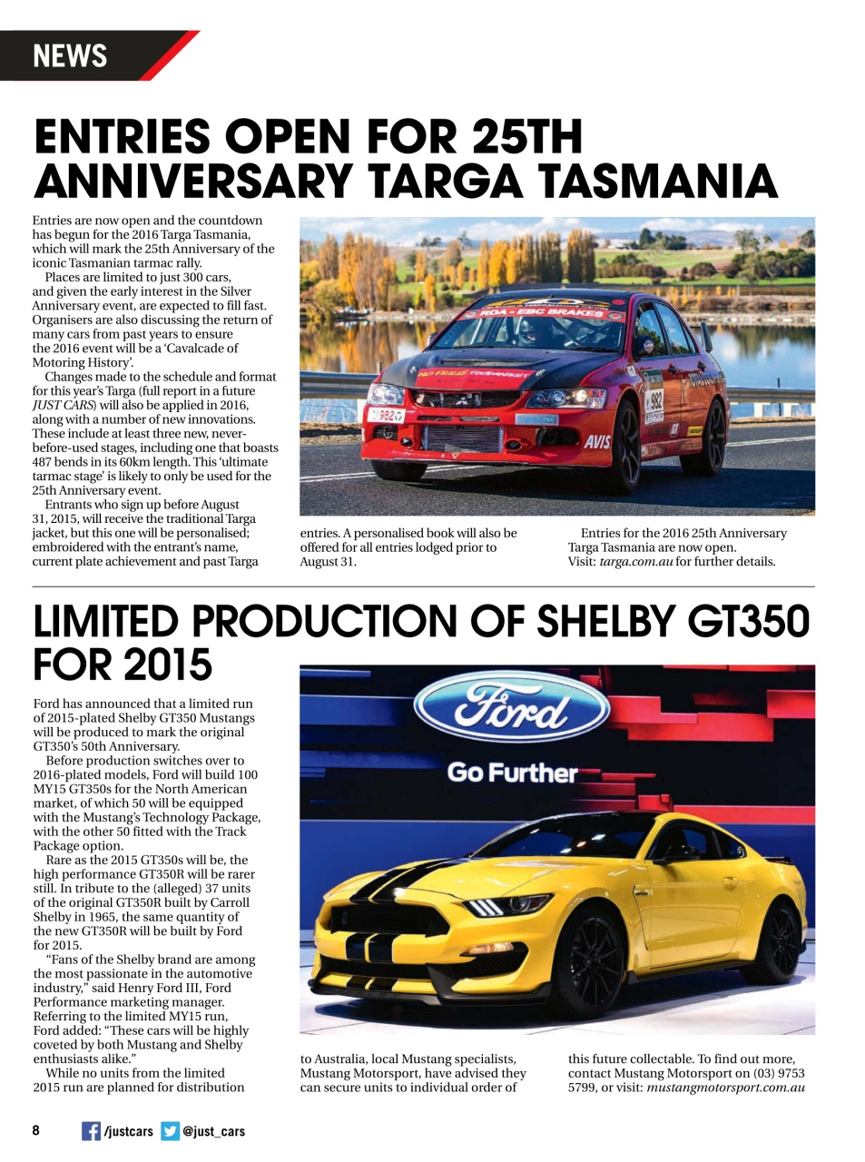 JUST CARS Preview Pages