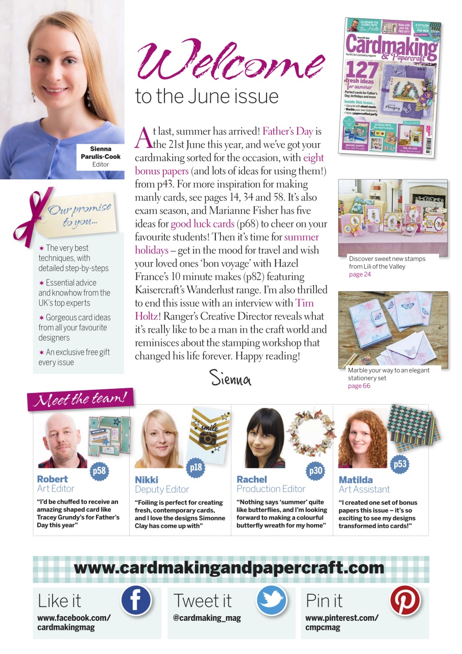 Cardmaking & Papercraft Preview Pages