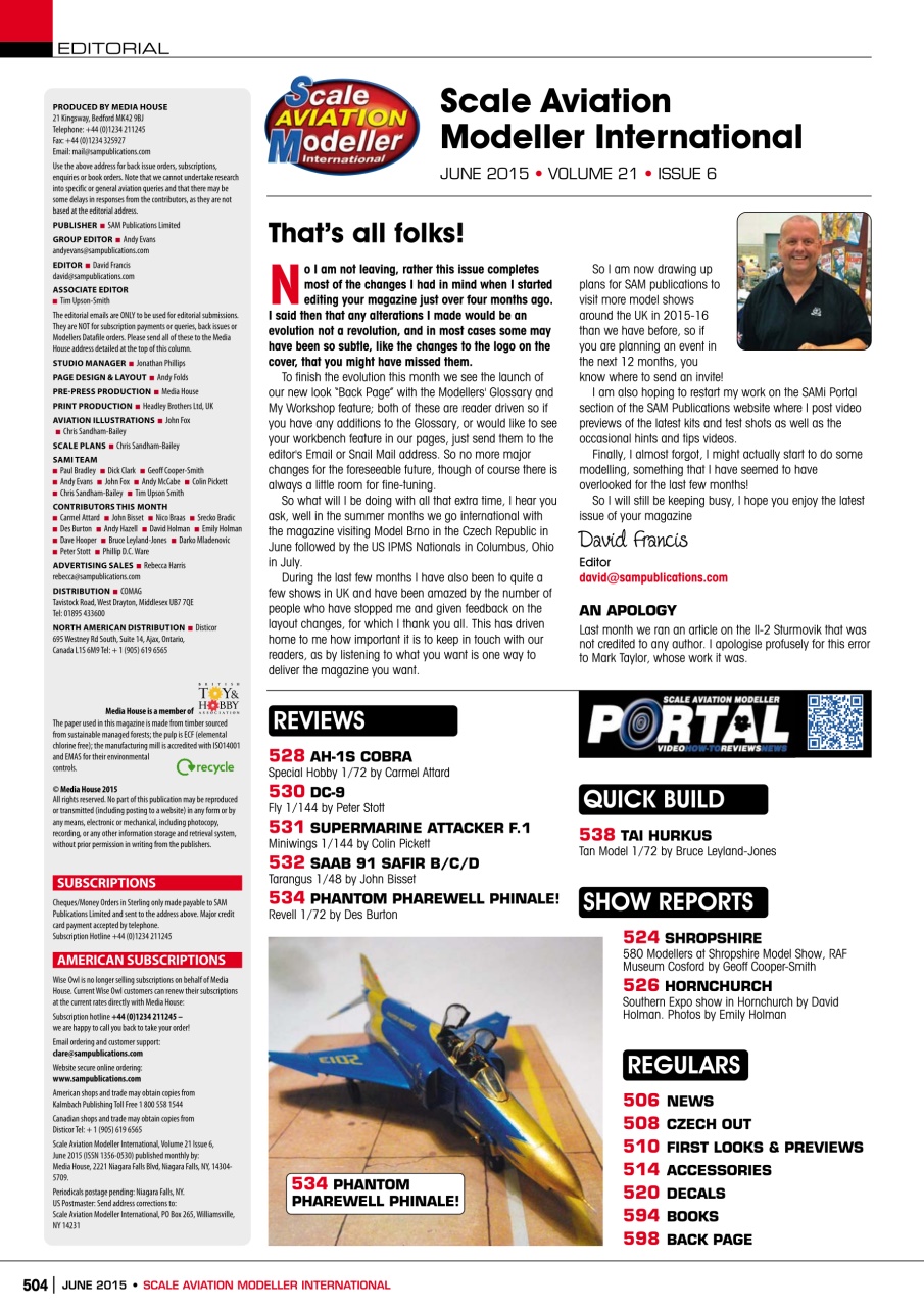 Scale Aviation and Military Modeller International (A) Preview Pages