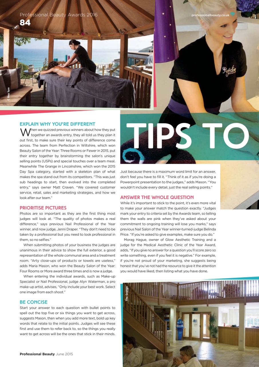 Professional Beauty Preview Pages