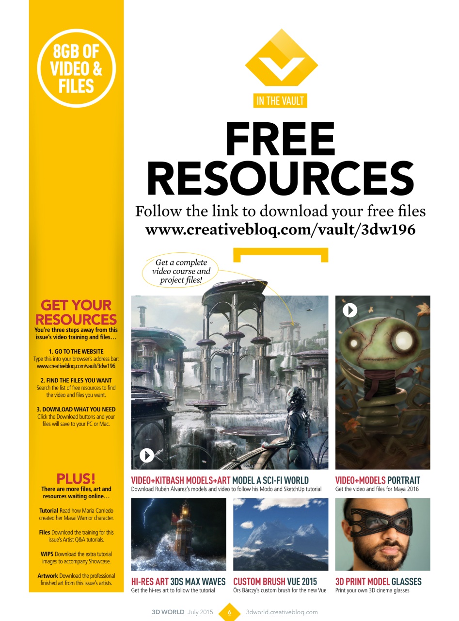 3D World Preview Pages