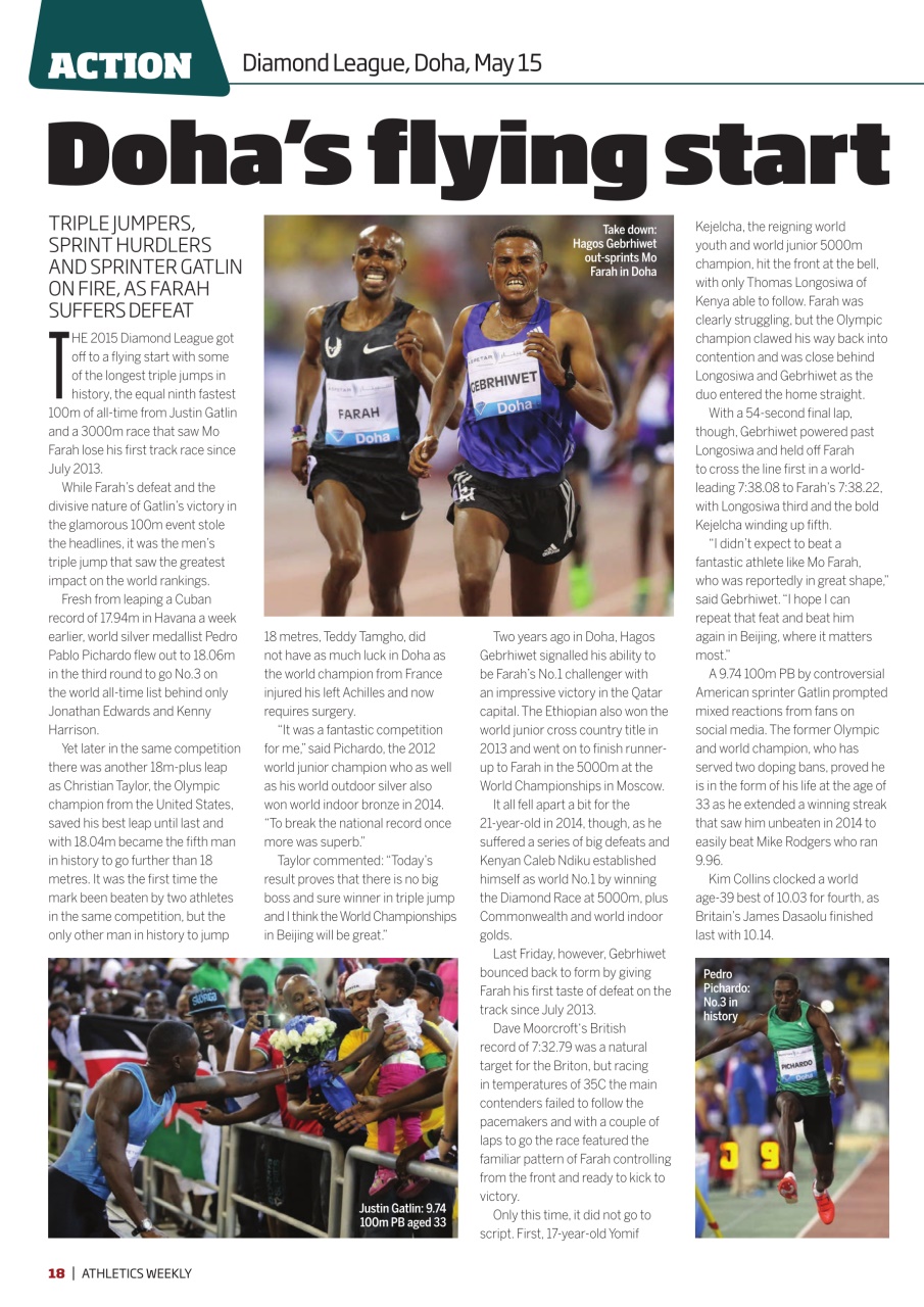 AW – Athletics Weekly Magazine Preview Pages
