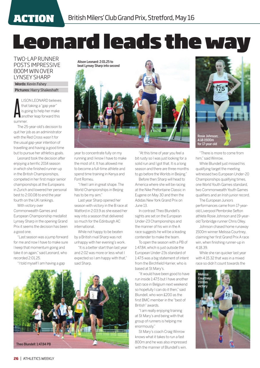 AW – Athletics Weekly Magazine Preview Pages