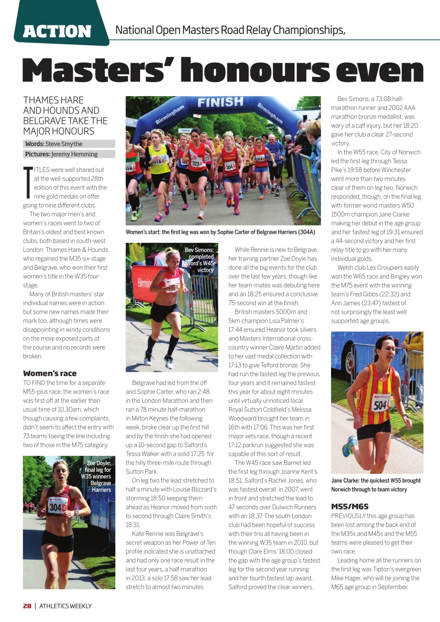 AW – Athletics Weekly Magazine Preview Pages