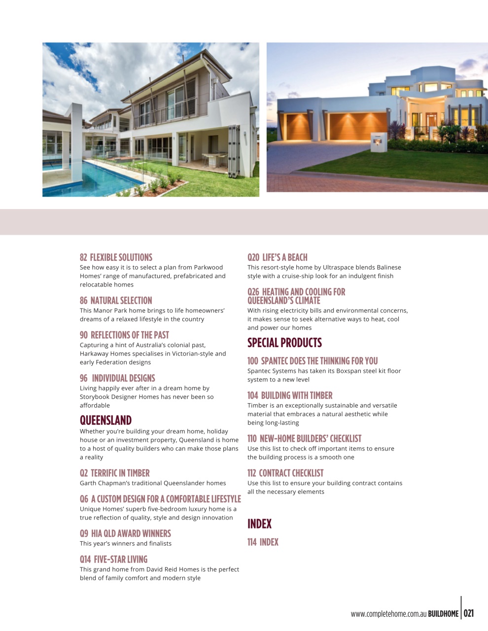 Build Home Preview Pages