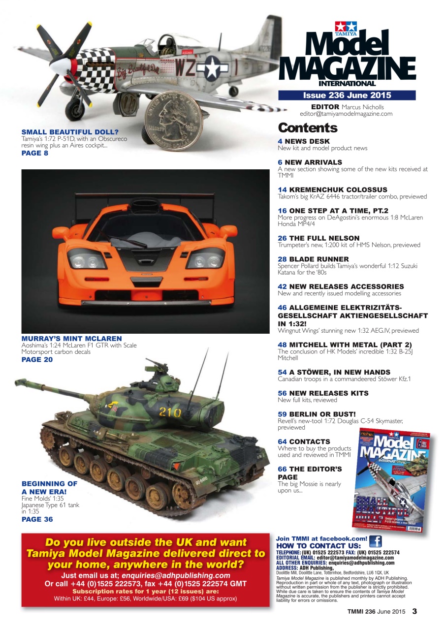 Tamiya Model Magazine Preview Pages