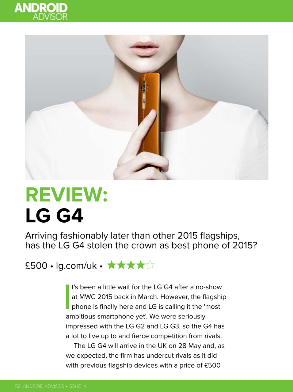 Android Advisor Preview Pages