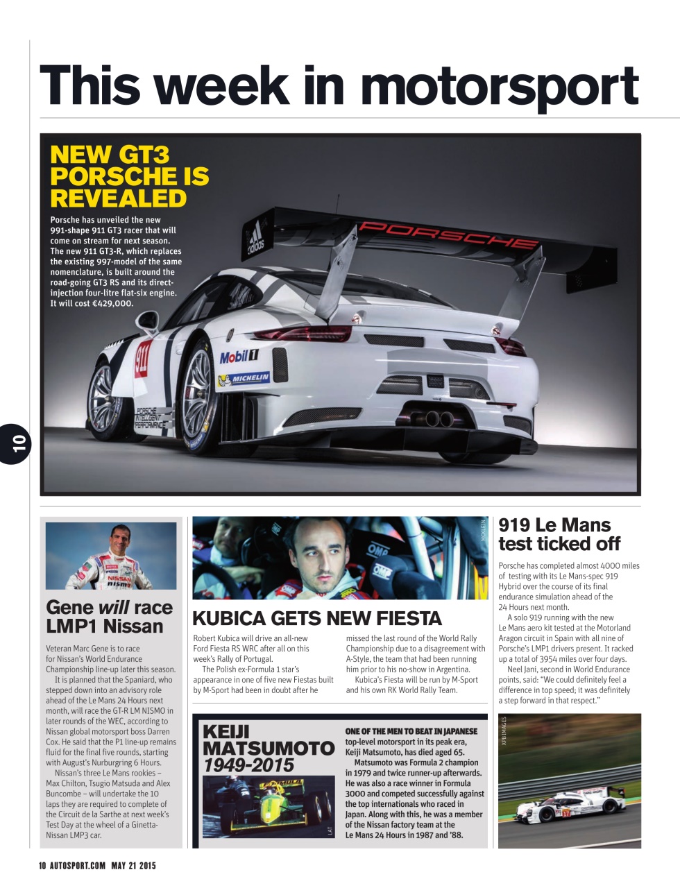 Autosport Preview Pages