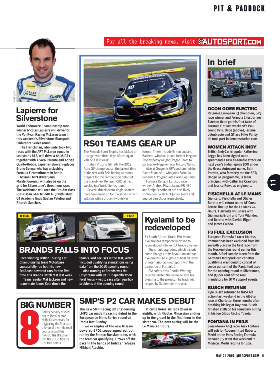 Autosport Preview Pages