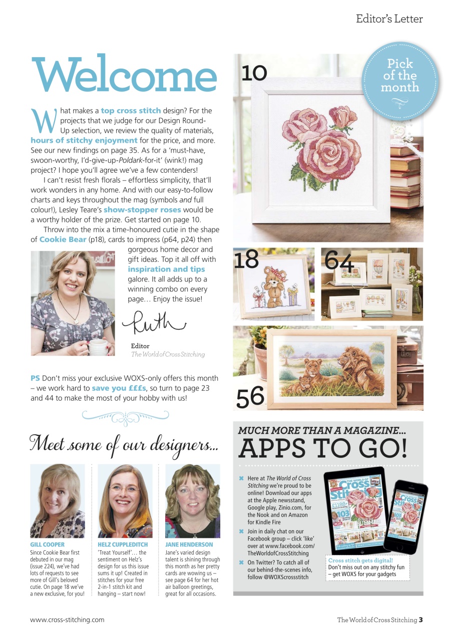 The World of Cross Stitching Preview Pages