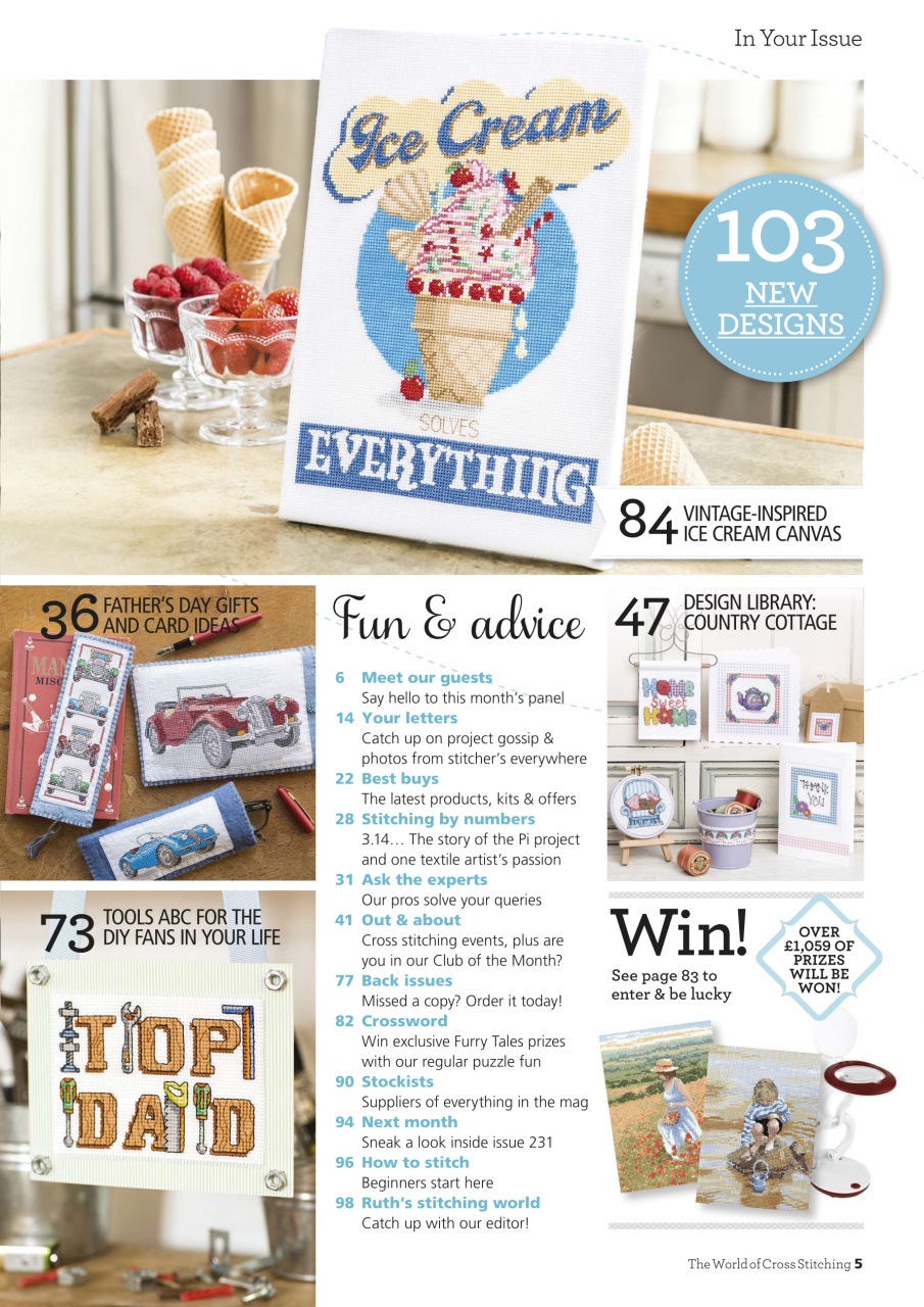 The World of Cross Stitching Preview Pages