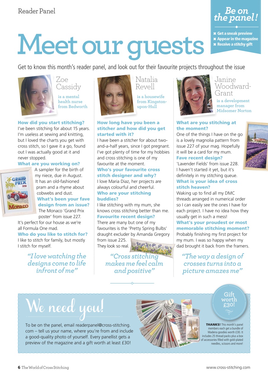 The World of Cross Stitching Preview Pages