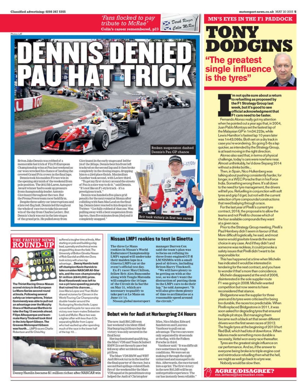 Motorsport News Preview Pages
