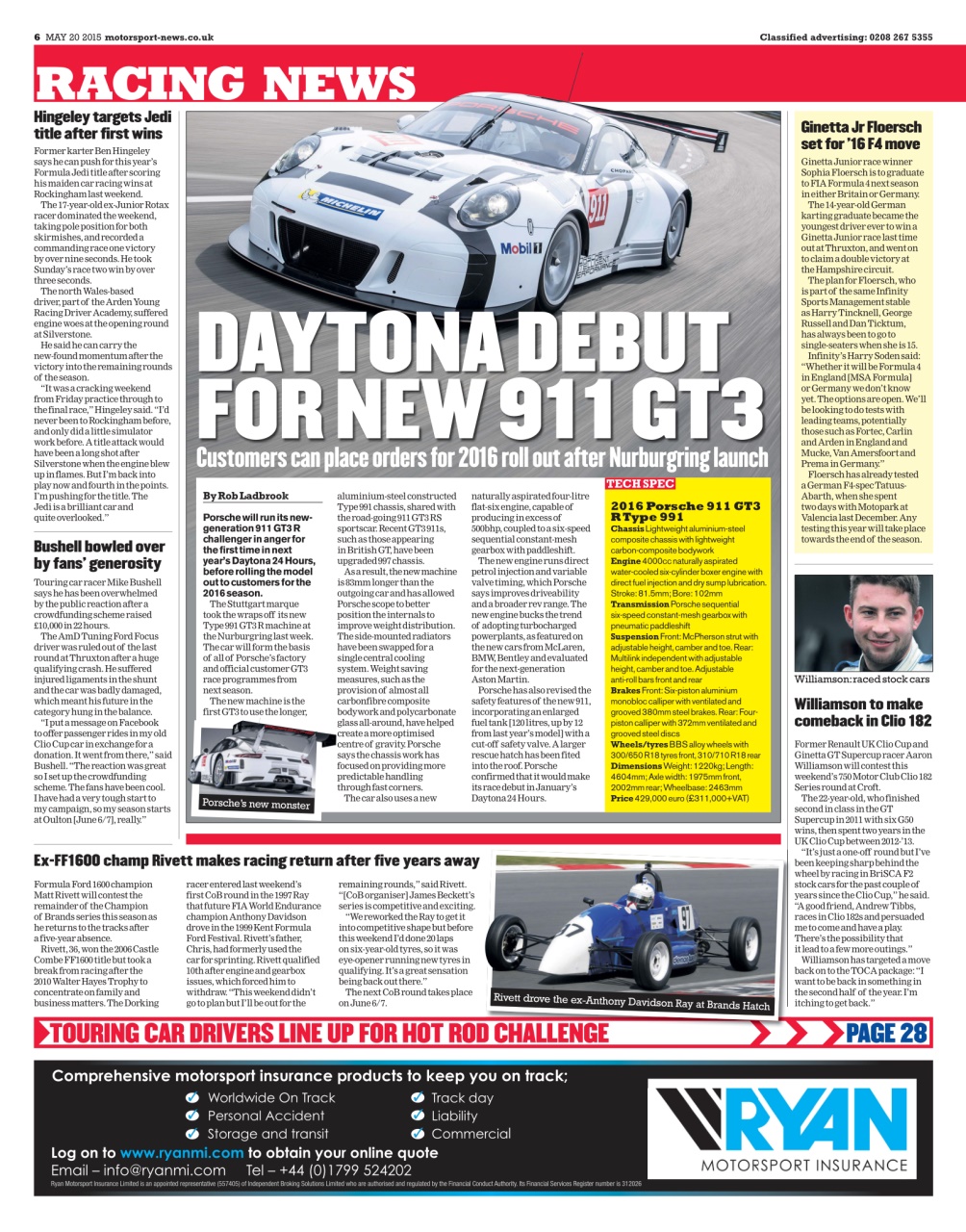 Motorsport News Preview Pages