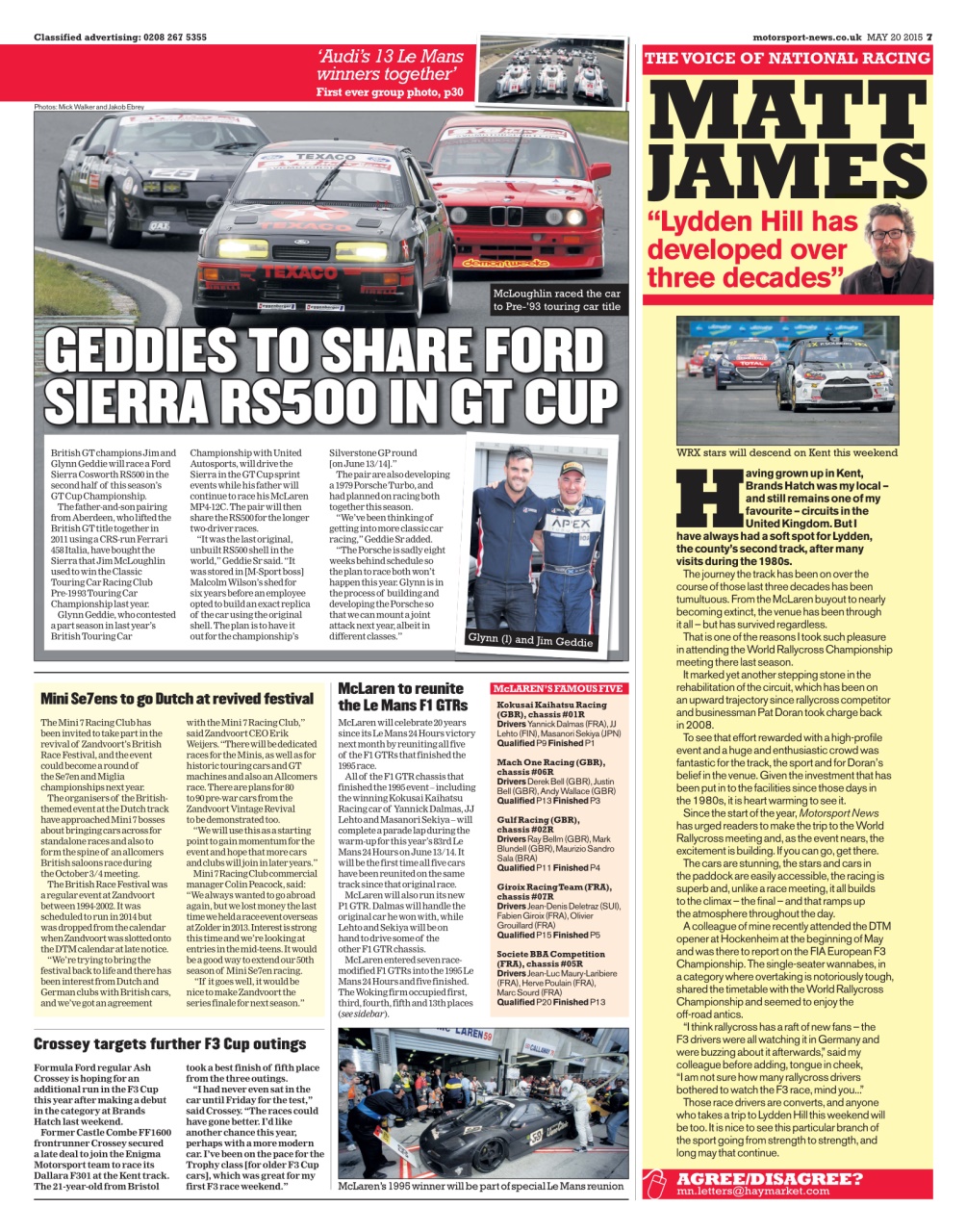 Motorsport News Preview Pages
