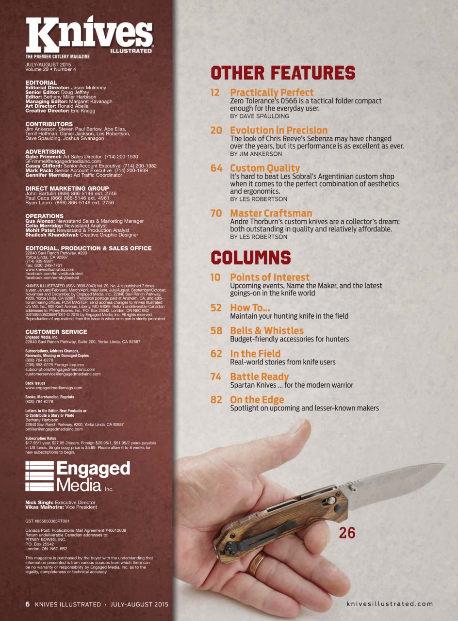 Knives Illustrated Preview Pages