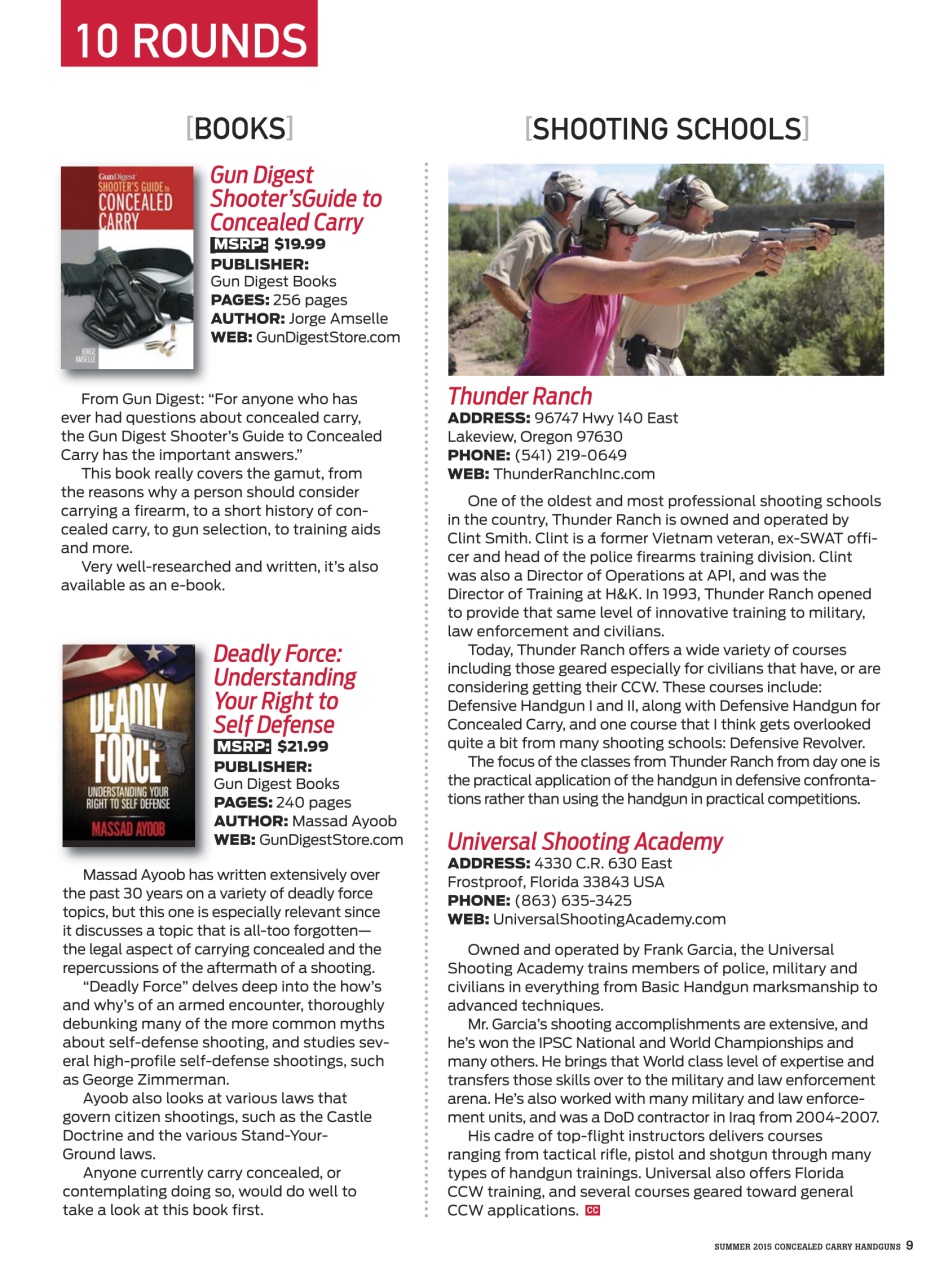 Concealed Carry Handguns Preview Pages