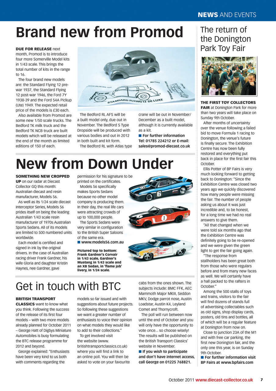 Diecast Collector Preview Pages