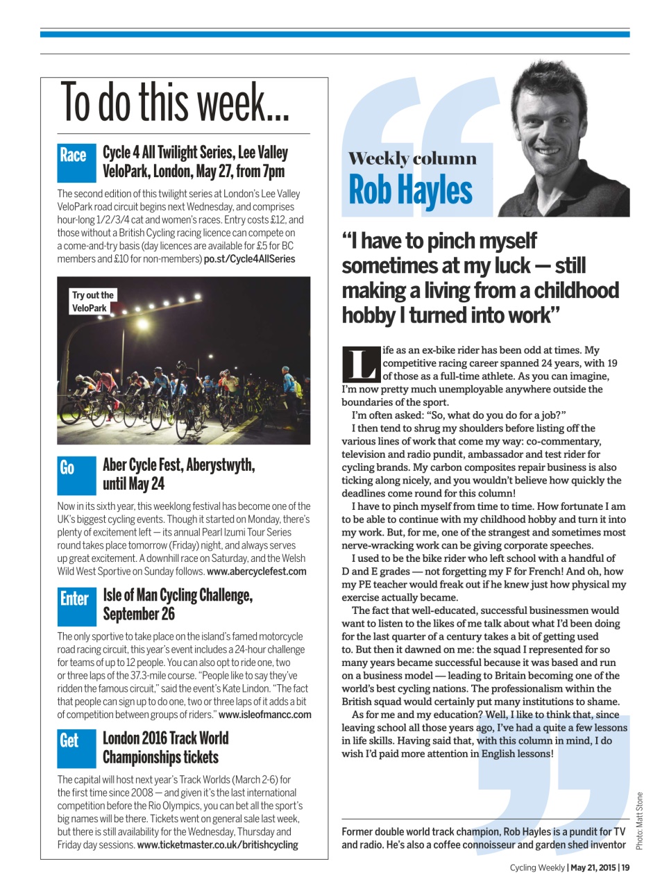 Cycling Weekly Preview Pages