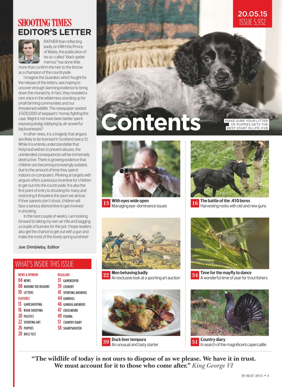 Shooting Times & Country Preview Pages