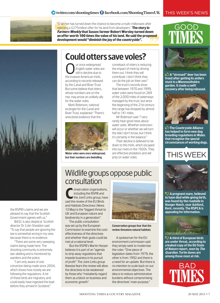 Shooting Times & Country Preview Pages