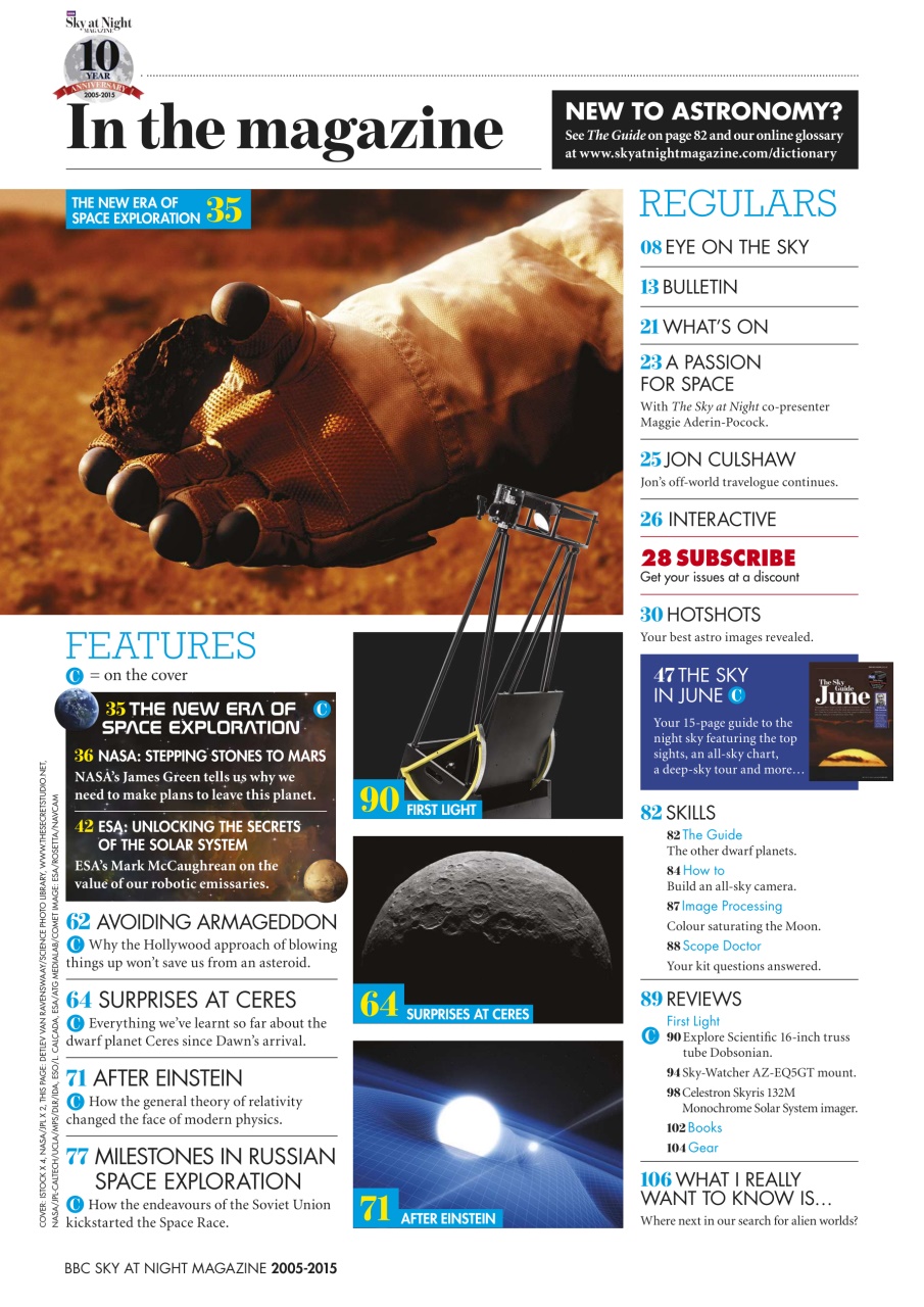 BBC Sky at Night Magazine Preview Pages