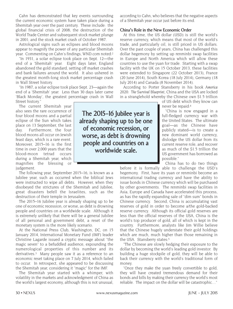 Nexus Magazine Preview Pages