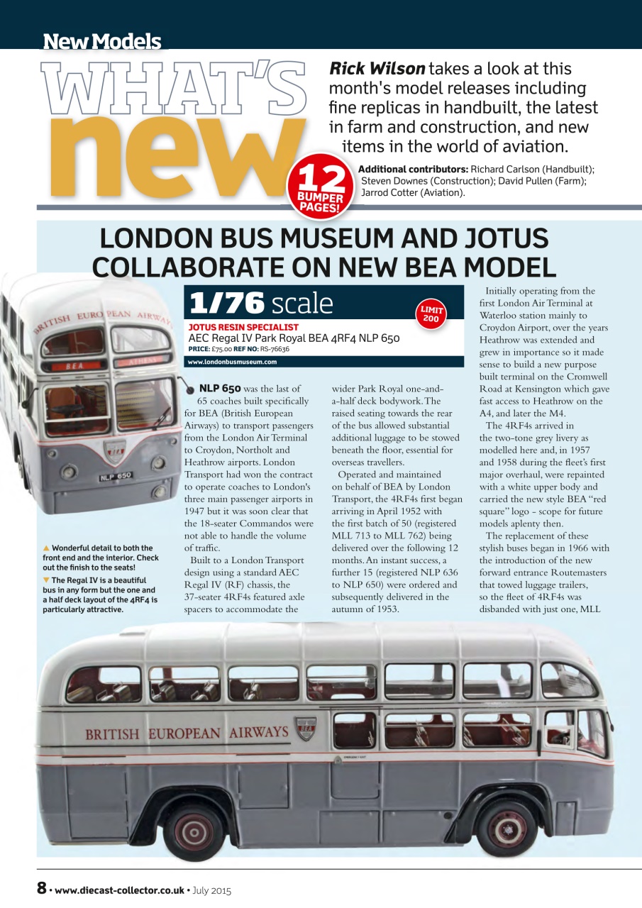 Diecast Collector Preview Pages