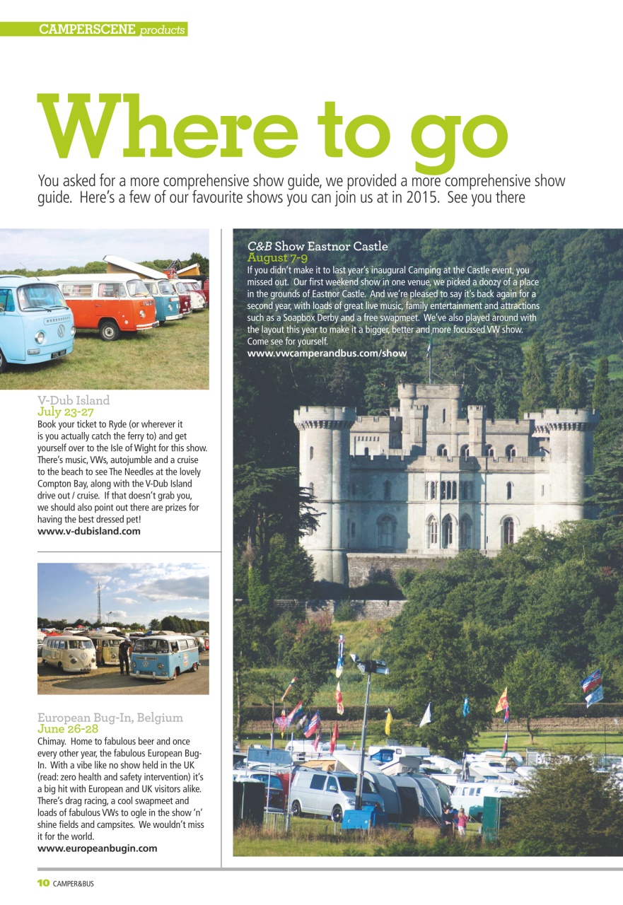 VW Camper Preview Pages