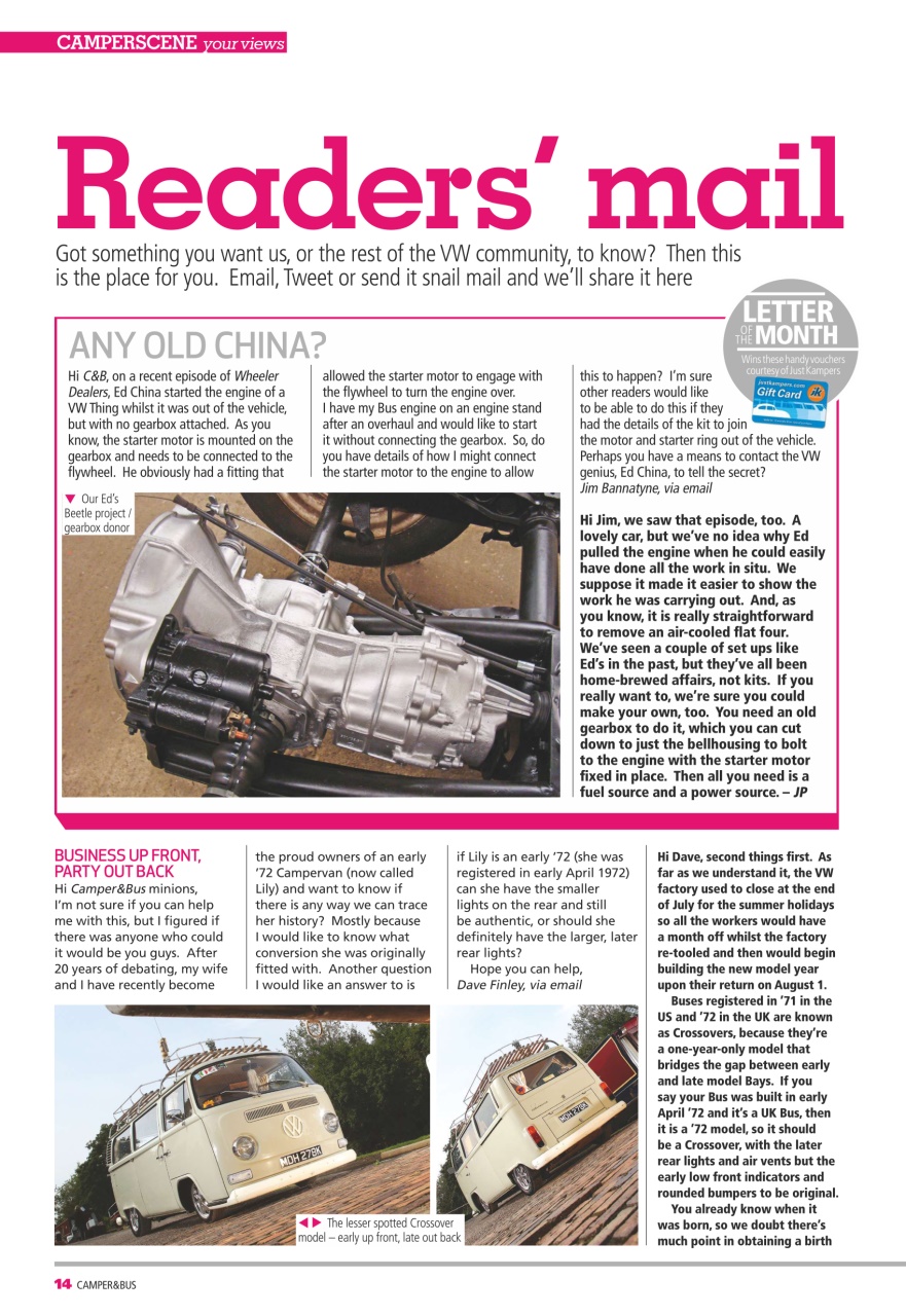 VW Camper Preview Pages