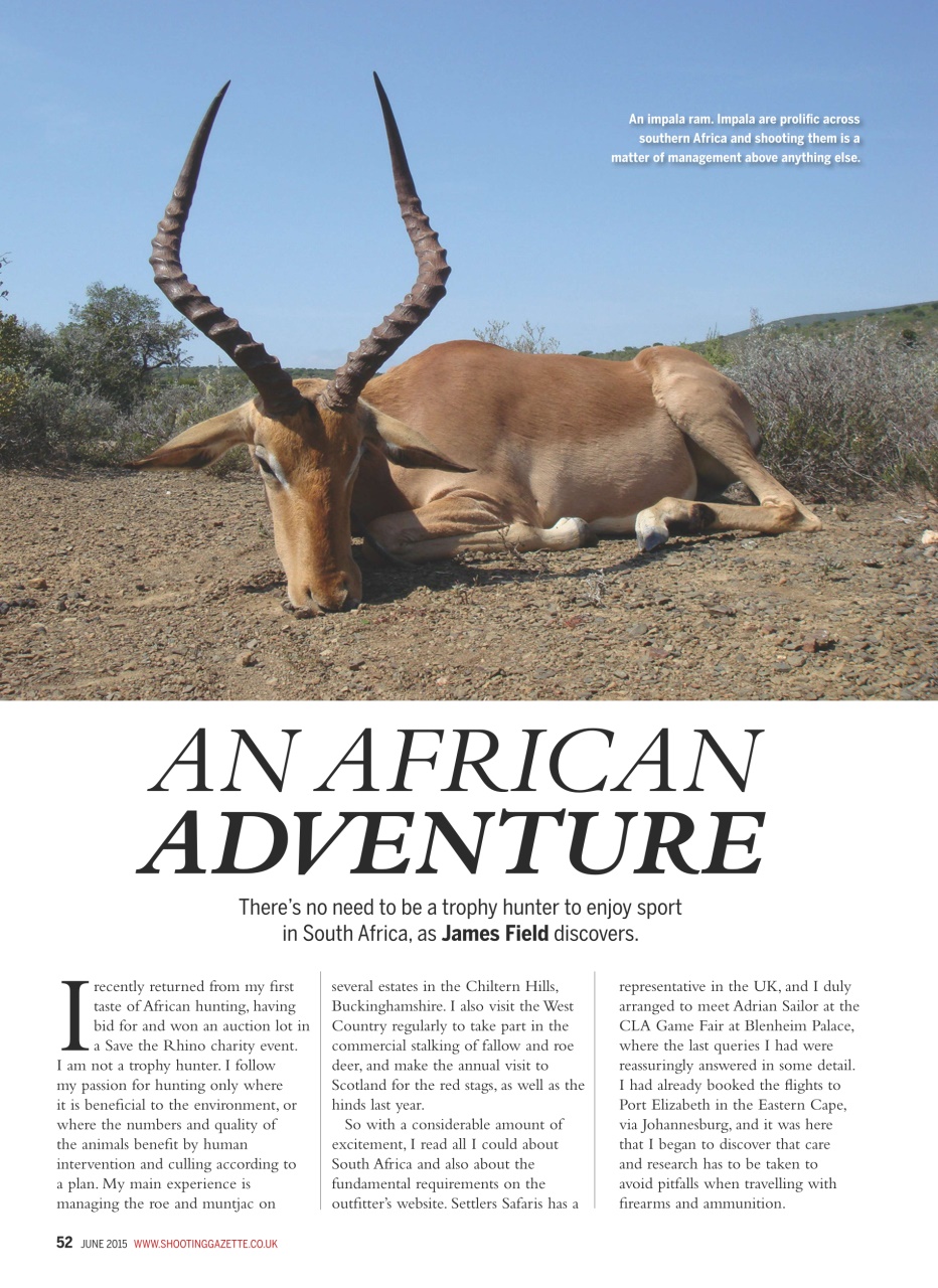 Shooting Gazette Preview Pages