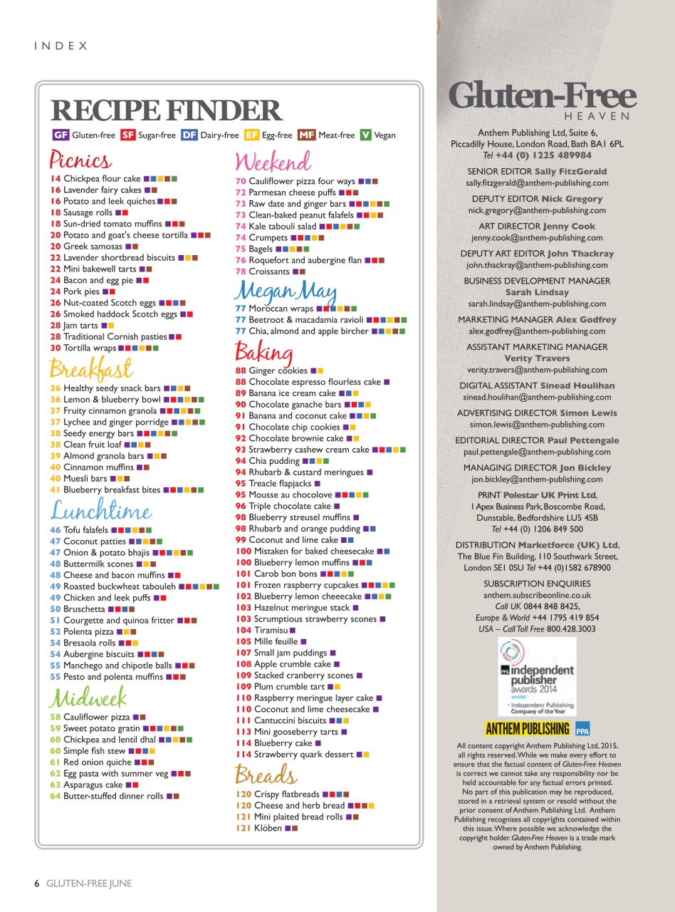 Gluten-Free Heaven Preview Pages