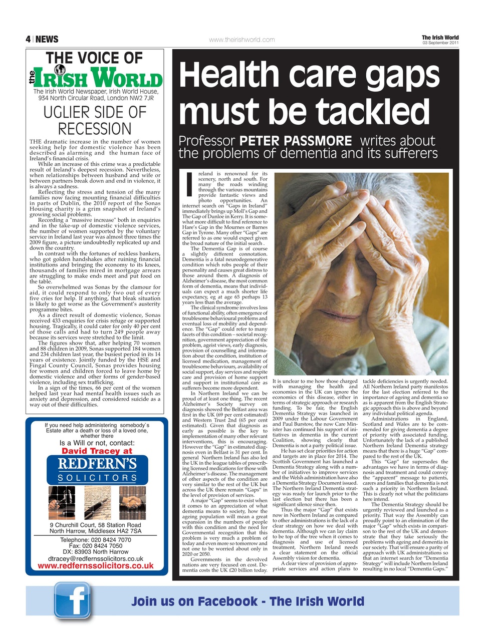 Irish World Preview Pages