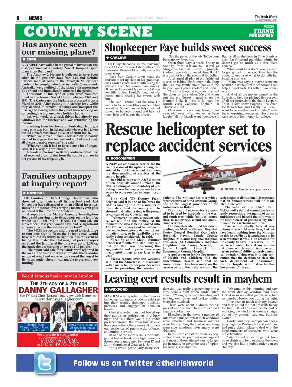 Irish World Preview Pages