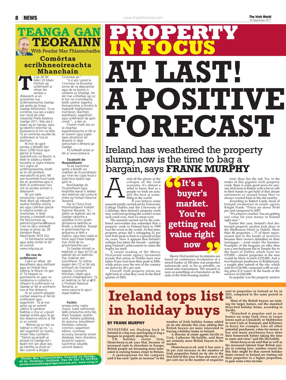 Irish World Preview Pages