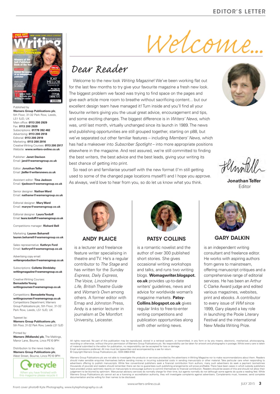 Writing Magazine Preview Pages