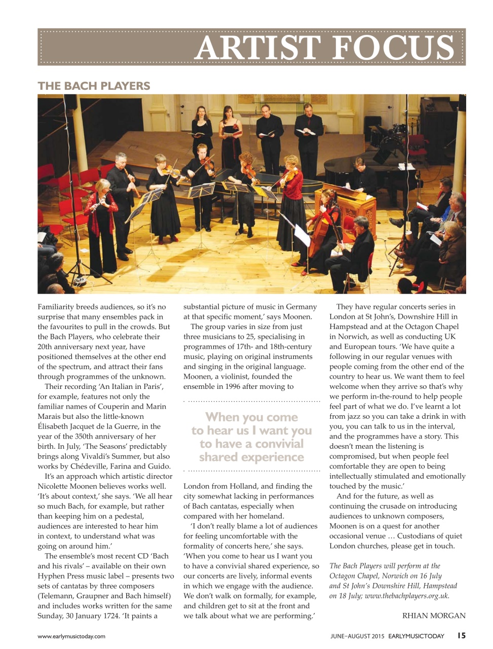 Early Music Today Preview Pages