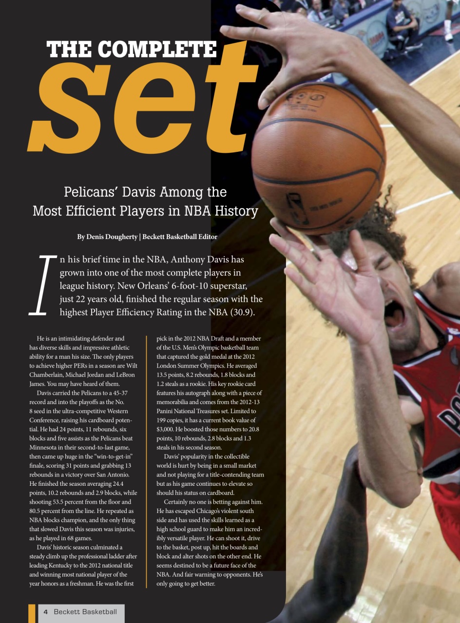 Beckett Basketball Magazine Preview Pages