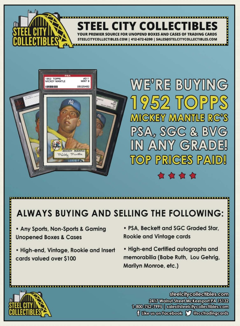 Sports Card Monthly Magazine Preview Pages