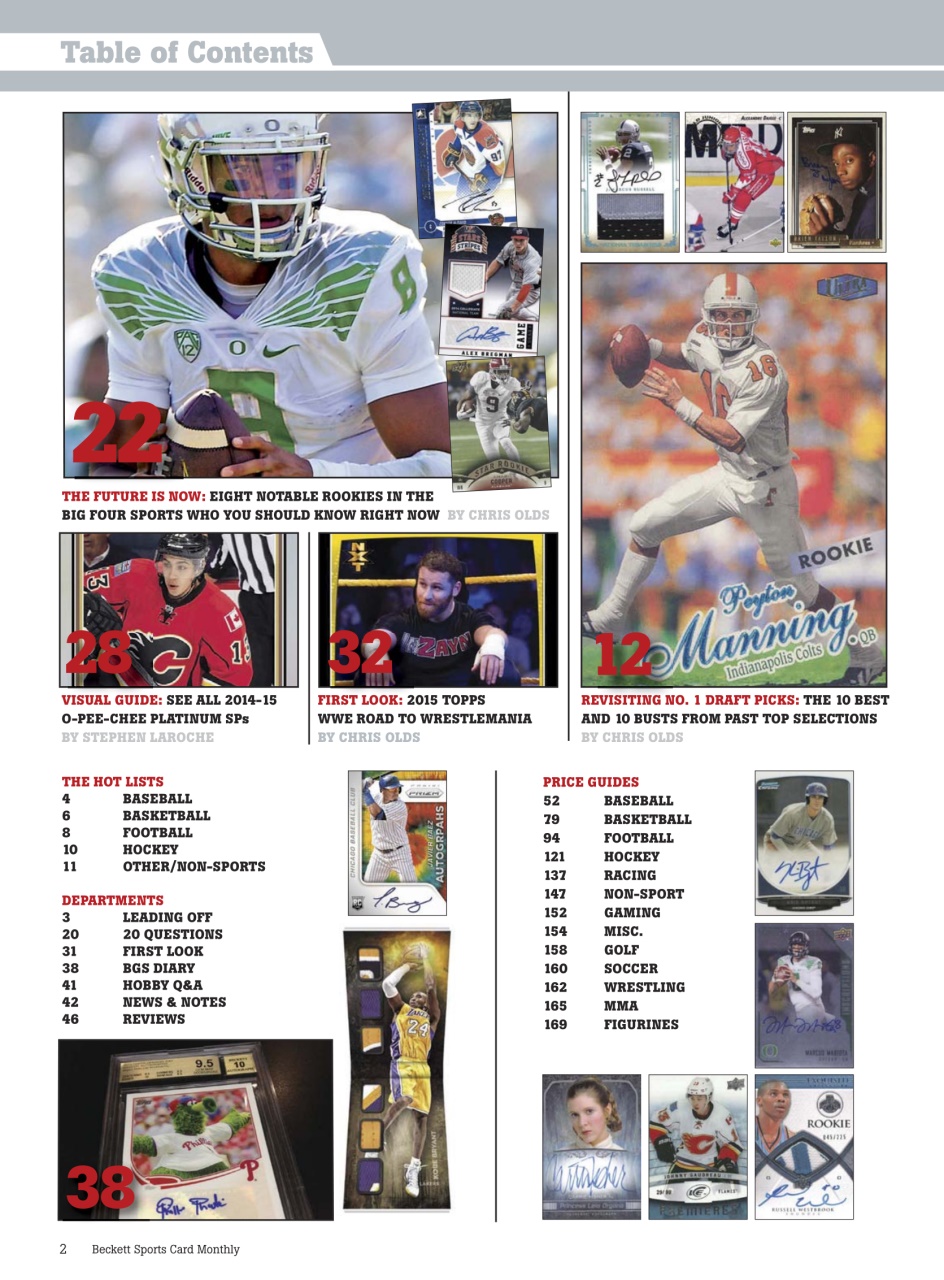 Sports Card Monthly Magazine Preview Pages