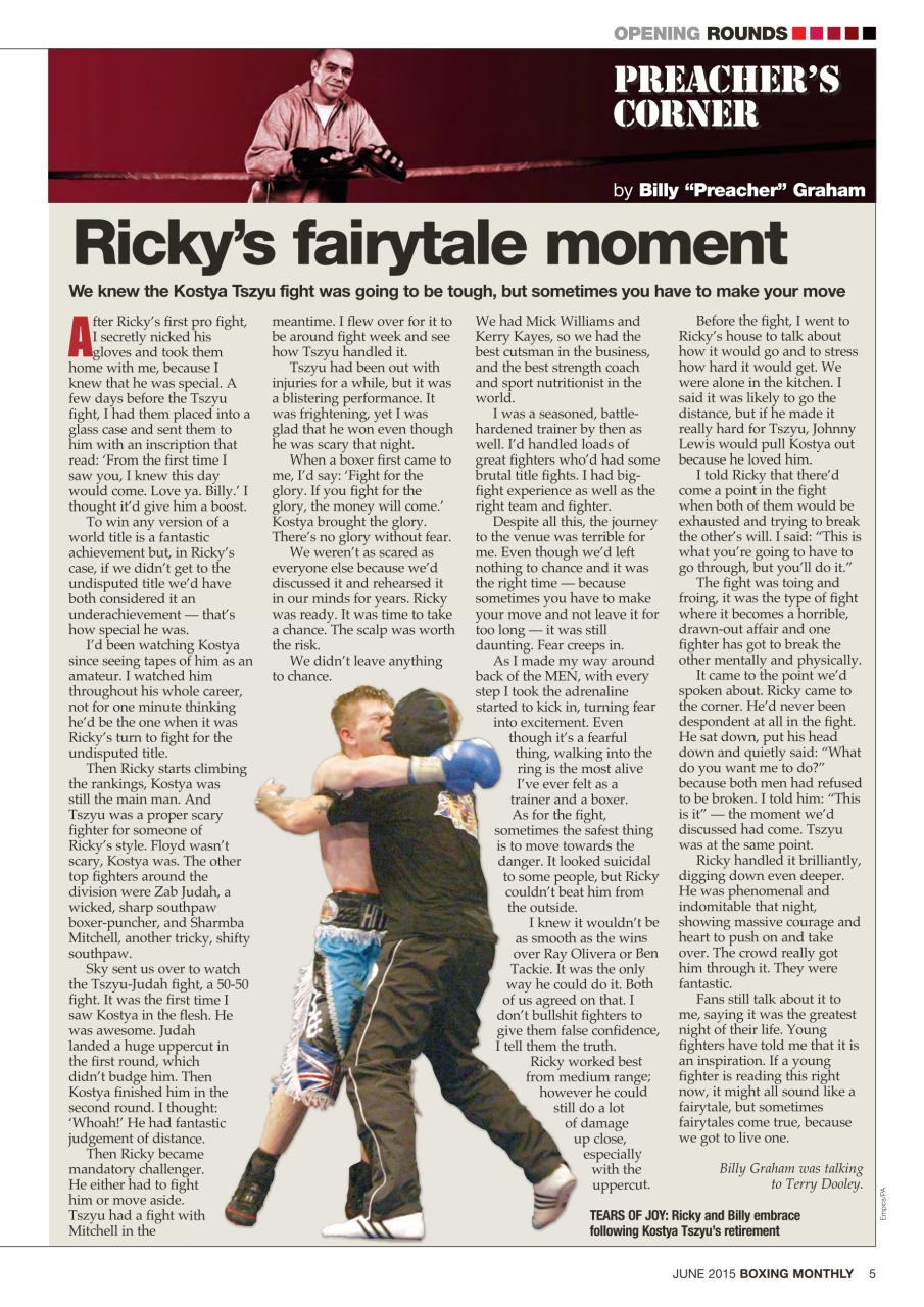 Boxing Monthly Preview Pages